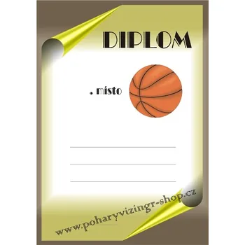 VIZINGR Basketbal diplom A4 č.13