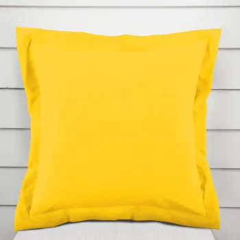 Povlak na dekorativní polštářek Dekorační povlak na polštář s lemem Rongo RG-029 Sytě žlutý 35 x 45 cm