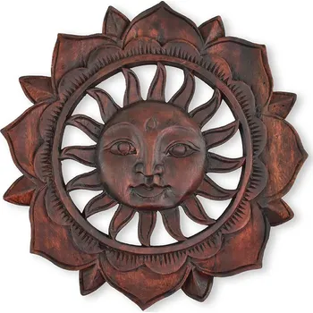 Dřevěná nástěnná dekorace Slunce 30 cm