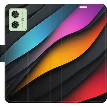 Pouzdro na mobilní telefon Flipové pouzdro iSaprio - Color Waves - Motorola Moto G54 5G / G54 5G Power Edition