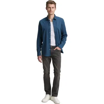 Pánská košile TOM TAILOR® PÁNSKÁ STREČOVÁ KOŠILE - PETROLEJ L