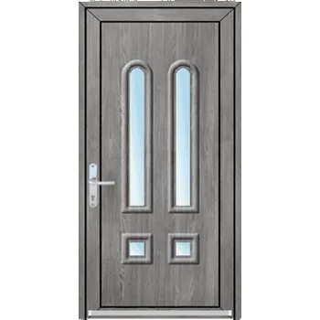 Vchodové dveře OknaDvereNaMiru.cz Vchodové plastové dveře 3D Carmen 2 – standardní termín výroby 90 x 170 cm