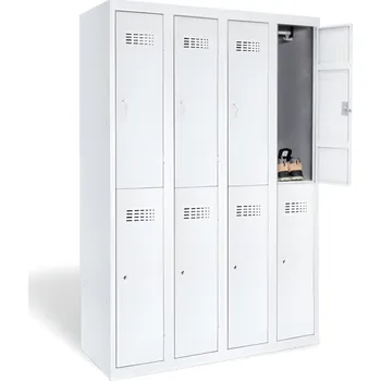 Školní nábytek 8-dveřová šatní skříň s krátkými dveřmi #02 MINI 8