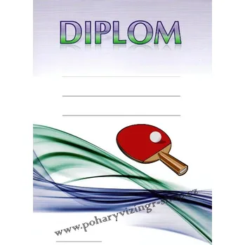 Ping pong diplom A4 č.12