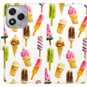 Pouzdro na mobilní telefon Flipové pouzdro iSaprio - Ice Cream Pattern - Honor 400 Lite