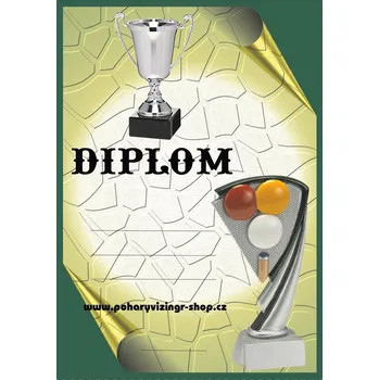 Kulečník diplom A4 č.27