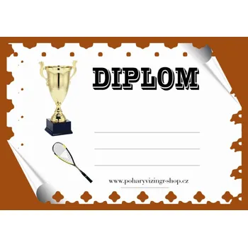 Squash diplom A4 č.5