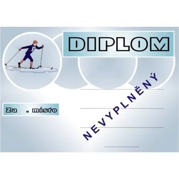 Lyžování diplom A4 č.1