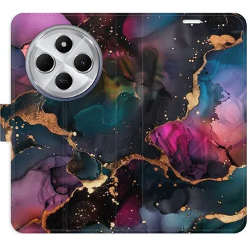 Pouzdro na mobilní telefon Flipové pouzdro iSaprio - Dark Marble - Xiaomi Redmi 14C / Poco C75