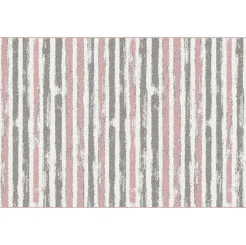 Koberec Tempo Kondela Karan 0000267959 růžový/šedý/bílý