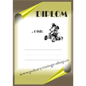 VIZINGR Motokros diplom A4 č.78