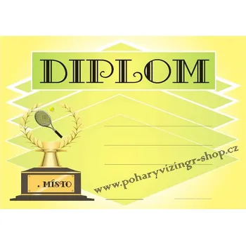 VIZINGR Tenis diplom A4 č.45