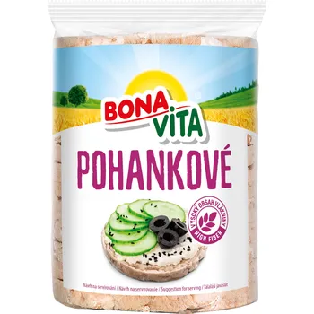 Trvanlivě pečivo Bonavita Celozrnné pohankové chlebíčky s mořskou solí 80 g