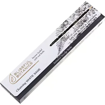 Čajovna Tulasi Blissful Botanics White Sage indické vonné tyčinky 8 ks