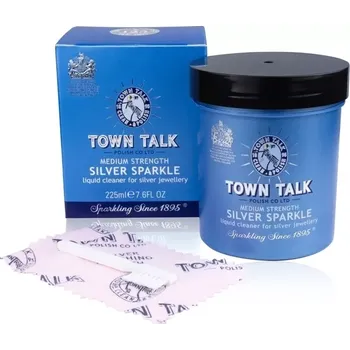 Čistící sada Sada na čištění stříbrných šperků - tekutý čistič, měkký kartáček, hadřík
