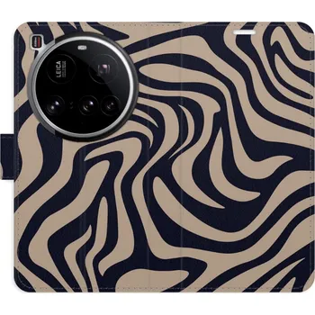 Pouzdro na mobilní telefon Flipové pouzdro iSaprio - Zebra Black 02 - Xiaomi 15 Ultra