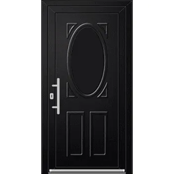 Vchodové dveře OknaDvereNaMiru.cz Vchodové plastové dveře 3D Corina 3 – standardní termín výroby 90 x 195 cm