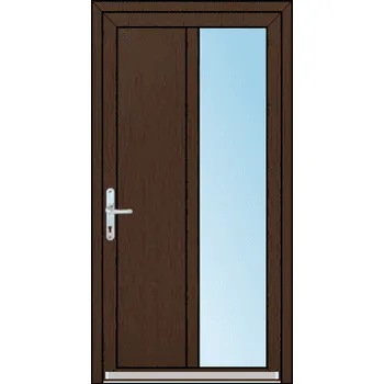 Vchodové dveře OknaDvereNaMiru.cz Vchodové plastové dveře SLOUPKOVÉ Darja 3 – standardní termín výroby 60 x 150 cm