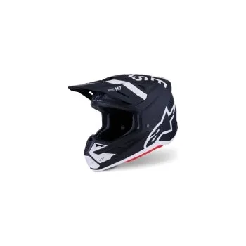 Helma na motorku Mx Helma Alpinestars S-M7 Dasher Helmet ECE06 Black White Matt 26, Velikost XS (53-54cm)