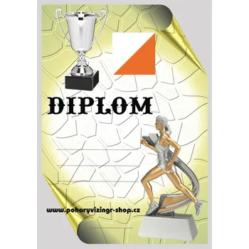 Orientační běh žena diplom A4 č.7
