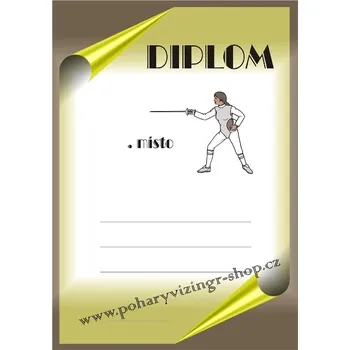 Šerm diplom A4 č.1