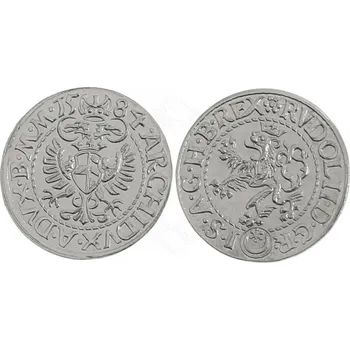 Bílý groš Rudolfa II. 1584, replika historické mince