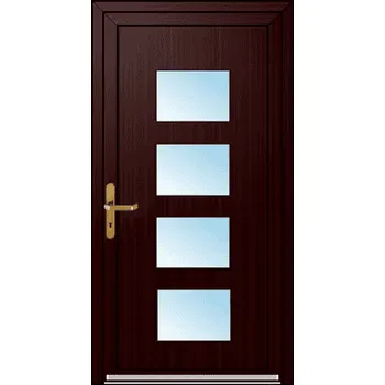 Vchodové dveře OknaDvereNaMiru.cz Vchodové plastové dveře STYL 1430 – standardní termín výroby 70 x 170 cm