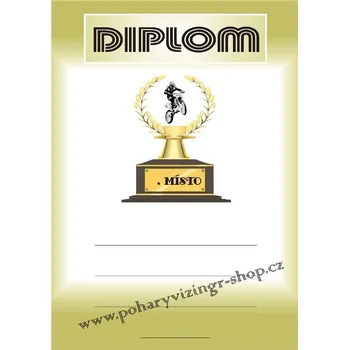 Motokros diplom A4 č.73