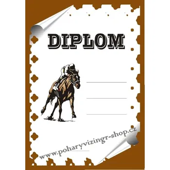 Koně diplom A4 č.8