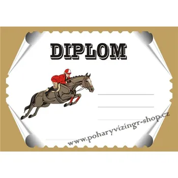 VIZINGR Koně diplom A4 č.7