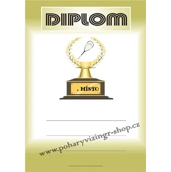 Squash diplom A4 č.1