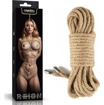 Bondage lano Lovetoy REBELLION REIGN Rustic Hemp 10 m | Lovetoy