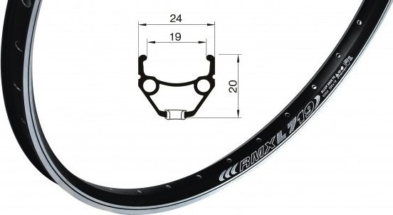 Ráfek RMX Dragon 559x19 36d BE+GBS