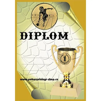 Bowling žena diplom A4 č.31