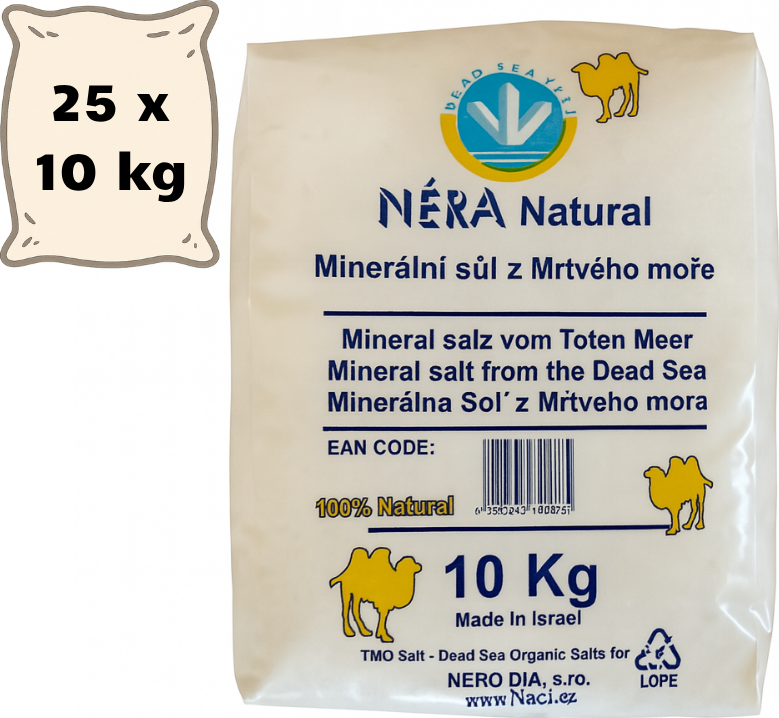 Sůl z Mrtvého moře NÉRA NATURAL Množství: 250 Kg