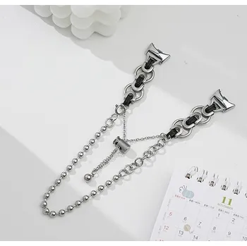 Sportovní měřič Xiaomi Řetížkový náhradní náramek pro Smart Band 8/9/10 Barva: Černá MBSCZ-MB053