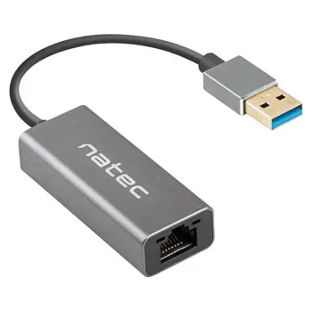 Síťová karta NATEC CRICKET externí Ethernet síťová karta USB 3.0 1X RJ45 1GB kabel