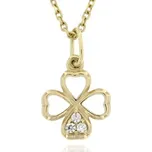 Zlatnictví U Kostela Přívěsek čtyřlístek ze žlutého zlata 482ž 505104751