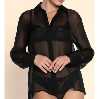 Dámská košile Lise Charmel - Variations desir hedvábná košile noir XS ALJ5111