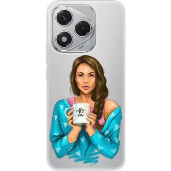 Pouzdro na mobilní telefon Odolné silikonové pouzdro iSaprio - Coffe Now - Brunette - Honor 400 Lite