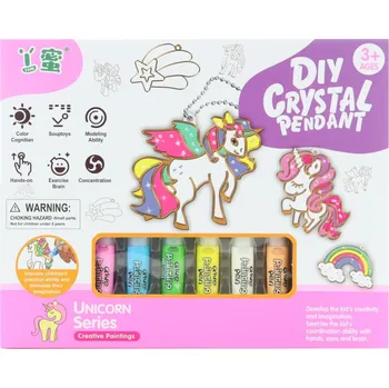Výtvarná sada Kreativní sada na výrobu a malování přívěšků jednorožci