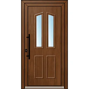 Vchodové dveře OknaDvereNaMiru.cz Vchodové plastové dveře 3D Sara 1 – standardní termín výroby 90 x 195 cm