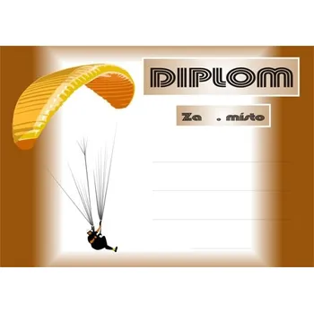 Paragliding diplom A4 č.1