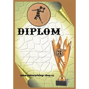 Házená žena diplom A4 č.17