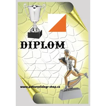 Orientační běh muž diplom A4 č.6
