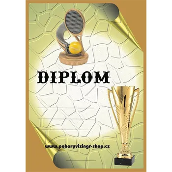 Tenis diplom A4 č.37