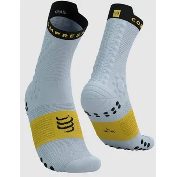 Pánské ponožky Compressport Pro Racing Socks V4.0 Trail grey dawn/ceylon yellow - EU 39-41