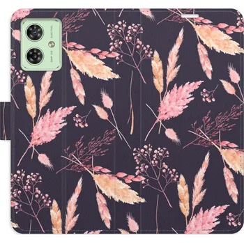 Pouzdro na mobilní telefon Flipové pouzdro iSaprio - Ornamental Flowers 02 - Motorola Moto G54 5G / G54 5G Power Edition