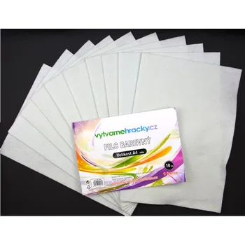 Výtvarný papír vytvarnehracky.cz Filc - 10 ks, Bílošedý, A4, 180 g