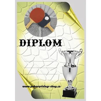 Stolní tenis diplom A4 č.24